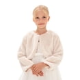 thumbnail image 5 of ZPAQI Girls Faux Furs Dress Coat Princesses Cape Winter Elegant Long Sleeve Cardigan, 5 of 15