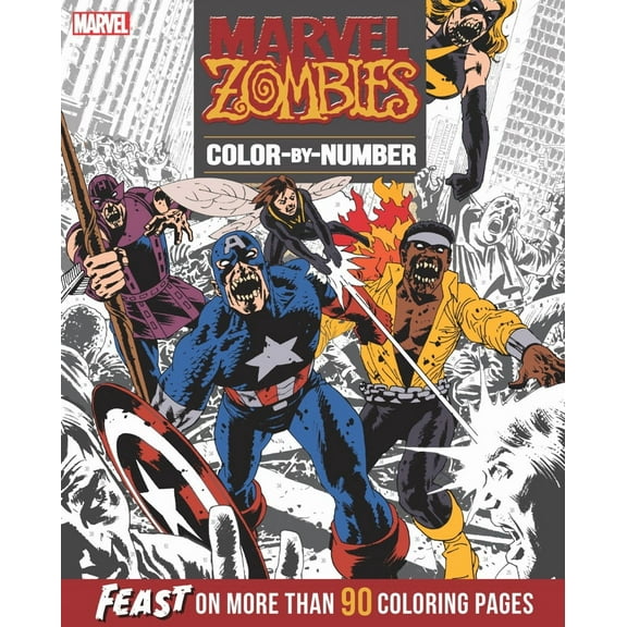 Marvel Zombies Color-By-Number, 192 pages (Paperback)
