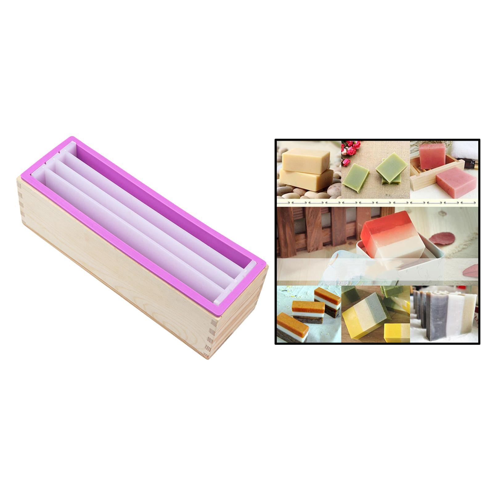 1200ml Silicone with Separated Rectangular Soap Making for Chocolate, Toast, Resin Crafts, DIY Supplies, Baking Accessories