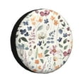thumbnail image 2 of Balery Watercolor Floral Tire Covers - Tough Tire Wheel Protector for Truck, SUV, Trailer, Camper, RV -14 inch, 2 of 8