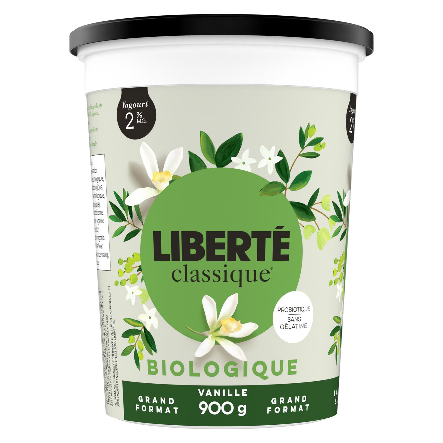 Liberté Classique Organic Vanilla 2% M.F. Yogurt
