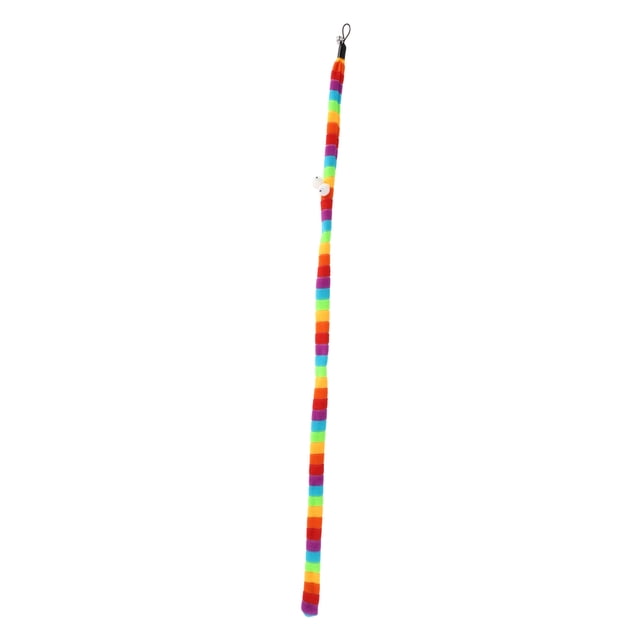 Repuesto de varita interactiva para gatos en forma de serpiente Unique Bargains, accesorio de recarga arcoíris-1