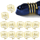 thumbnail image 1 of Juego de anillos para servilletas, decoración con soporte con hebilla, 12 piezas (dorado), 1 of 5