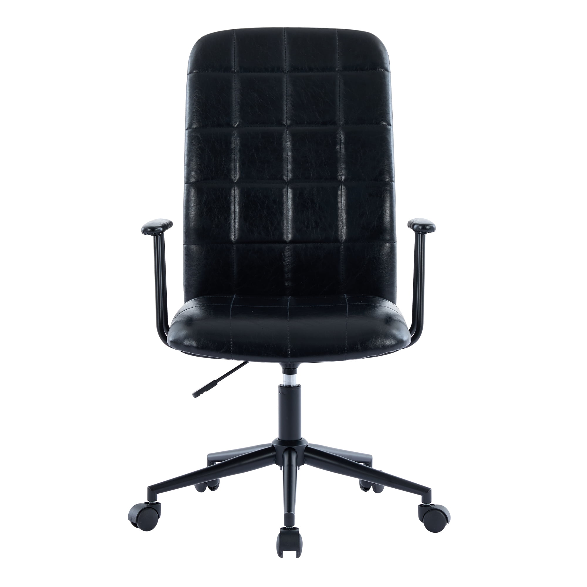 Office Chair, Swivel Chair, Executive Desk Chair with High Backrest, 360 Degree Rotation, Adjustable Gas Lift and 5-Star Base, for Home Office, Black PU Leather