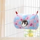 thumbnail image 3 of Casa de cama cálida para hámster, escondite de animales pequeños para hámsteres, ratón de rata joven (rosa) La hamaca para animales pequeños viene con dos ganchos, 3 of 5