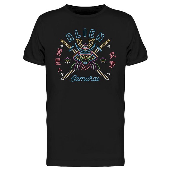 Japanese Alien Samurai T-Shirt Men -Image by Shutterstock, Male XX-Large