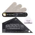 thumbnail image 3 of Bunblic 3-Piece Guitar String Action Gauge (for Measuring String Height), Professional Instrument Building Tool, Pick Capo (for Electric Bass Guitar), Easy to Style A, 3 of 8