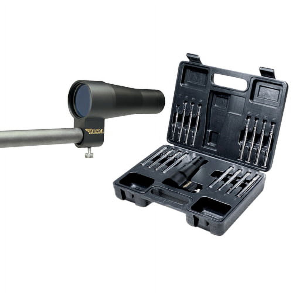Bore Sighter Kit with Arbors, in Soft Case, Clam Pack