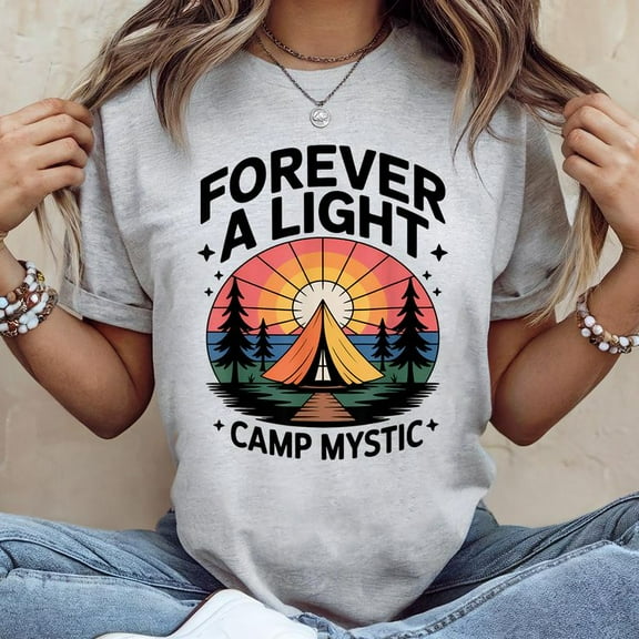 Forever a Light Camp Mystic 2025 For Men Women's T-Shirt Men's And Women's Graphic Tee 100% Cotton by TBun, Full Sizes S-5XL
