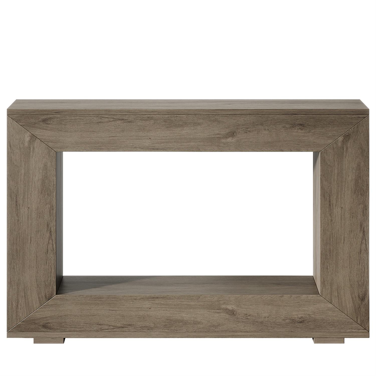 Demi Bonn 47" Farmhouse Console Table, Modern Living Room Sofa Table with Storage, Contemporary Entryway Hall Table, Foyer Display Table, Gray