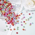 thumbnail image 4 of 1 Box DIY 8 Colors Stretch Bracelet Making Kit for Kid Including Flat Round Opaque with Ename Acrylic Beads Elastic Thread Mixed Color Acrylic Beads: 7x4mm Hole: 1.5mm 240g, 4 of 5