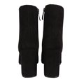 thumbnail image 3 of Women Leatherette Round Toe Chunky Heeled Booties 18417, 3 of 5