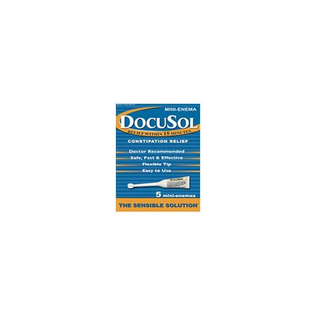 Docusol mini enema part no. 17433-9878-05 (120/case)