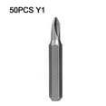 thumbnail image 2 of QUTETN 50 Pcs Steel 28mm long Small Hex Y U Triangle Screwdriver Bits 4mm Hex Shank, 2 of 7