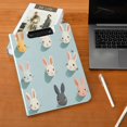 thumbnail image 5 of FORMRS A4 Clipboard Folder with Pen Holder Horizontal Foldable School Office Binder, Green Cute Rabbits, 5 of 9