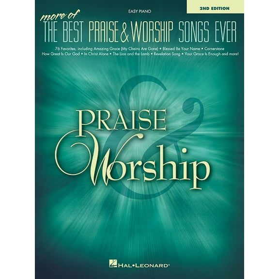 More of the Best Praise and Worship Songs Ever Easy Piano Songbook 76 Contemporary Christian Worship Favorites Includes , (Paperback)