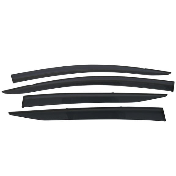 Ikon Motorsports Compatible with 16-22 Toyota Prius & Prius Prime Polycarbonate Window Vent Visor Deflector Rain Guard 4Pc Set Outside Mount  2016 2017
