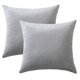 thumbnail image 1 of Juego de 2 fundas de almohada cuadradas decorativas de terciopelo suave y sólido, funda de cojín para sofá, dormitorio, coche, 16 x 16 pulgadas, 40 x 40 cm, 1 of 6