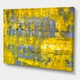 thumbnail image 2 of Designart - Art Abstrait Jaune Rencontre Gris I - Impression sur Toile Moderne, 2 of 4