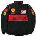 thumbnail image 1 of Combinaison de Course F1 Style Complet Style Rétro Veste Style Collège Veste en Coton Veste en Coton Automne et Hiver A187 Broderie Complète Noir, 1 of 2