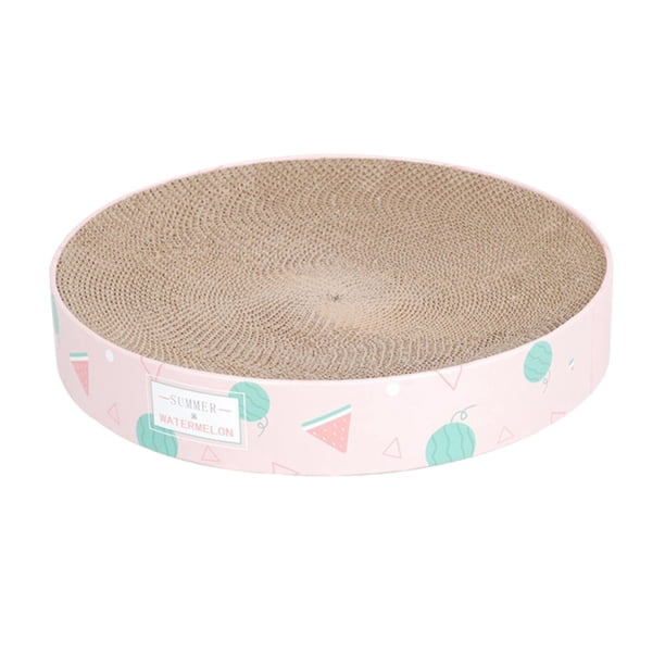 Rascador para gatos, rascador multifuncional de cartón para proteger el sofá y el suelo. Sandía