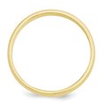 thumbnail image 2 of Bague de Mariage Demi-Rond en Or Jaune 10k 3mm Taille 8.5 Classique, 2 of 9