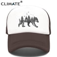 thumbnail image 2 of CLIMATE Forest Bear Trucker Cap Cool Hunt Hunting Bear Cap Hat Summer Hip Hop Men Women Hat Baseball Cap Cool Summer Mesh CapsKid 52to55cm Head Gao Jinjia LED, 2 of 2