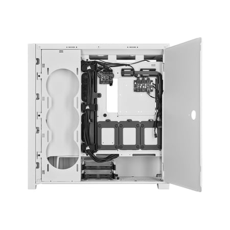 中古未使用品 PCケース CORSAIR iCUE 5000X RGB QL True White CS8342 CC-9011233-WW ミッドタワー ATX ケース