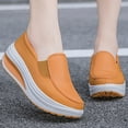 thumbnail image 4 of BONIXOOM Womens Sneakers Womens Shoes Running Slip-On Sneakers Yellow Size 7, 4 of 5