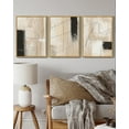 thumbnail image 5 of Drsoum Abstract Minimalism Art Picture Color Block Wall Decor for living Room 11x14in3pcs Natural Framed, 5 of 5