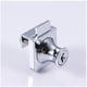 thumbnail image 3 of Cerradura para puerta de vidrio Fontainebleau, cerradura de acero cromado, pantalla de vidrio con cerradura para puerta de vidrio de 5-8 mm, 3 of 5