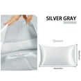 thumbnail image 5 of Unique Bargains 2-Pack Silk Pillowcase Eye Cover Set Gray Queen, 5 of 8