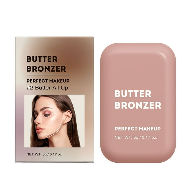 Fiudx Rubber En Polvo, Iluminador Mejillas con Brillo Rosa, Iluminador Maquillaje con Acabado Perlado, Herramienta para Dar Forma Al Rostro con Tono Natural, Uso Diario, Ideal para Pieles Secas, Arom