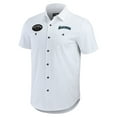 thumbnail image 2 of Men's Darius Rucker Collection by Fanatics White Seattle Mariners Pin Stripe Short Sleeve Button-Up Shirt, 2 of 3