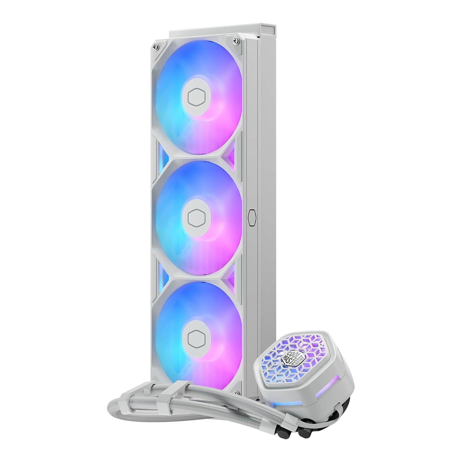 Cooler Master MLX-D36M-A25SZ-VW Atmos II 360 VRM freedom CPU Liquid Cooler, aRGB AMD AM5|4, Intel i9 LGA 1851|1700 - White