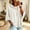 White, variant on HaCpiu Women's Solid Hooded Knit Top, Casual Loose 3/4 Sleeve Poncho Sweater, Lightweight Flowy Pullover Sweatshirt with Drawstring, Black L