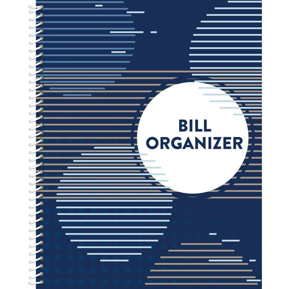 Bill Organizer - Includes 12 Pockets and Password Log, (Spiral-Bound)
