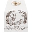 thumbnail image 1 of Binwennn Lace Runners for Tables Easter Table Runner Linen Bunny Print Home Tablecloth Holiday Party Table Decoration Tablecloth Mat G, 1 of 5