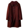 thumbnail image 2 of AOOCHASLIY Women 2023 Tops Clearance Fashionable Womens Cardigan Solid Color Long Sleeved Woolen Casual Coat Top, 2 of 5