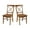 Pecan, variant on International Concepts Unfinished Solid Wood X-Back Dining Chair (Set of 2)