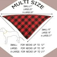 thumbnail image 3 of 4 pañuelos para perros a cuadros, bufanda triangular reversible para mascotas para niños y niñas, tela duradera de primera calidad, pañuelo para perros pequeños, medianos, grandes y extragrandesLargo Jormftte CPB-US-ZMR06-4, 3 of 5