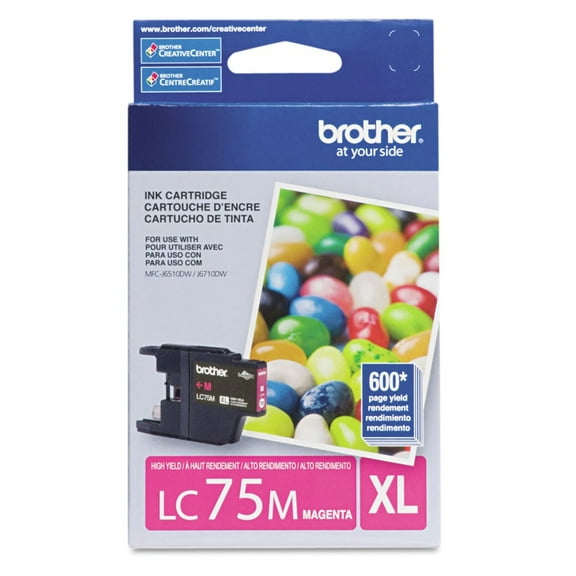 Brother Genuine OEM LC75M High Yield Magenta Inkjet Cartridge