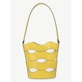 thumbnail image 4 of Free Assembly Women's Maria Cut Out Bucket Bag, Musard/Cream, 4 of 8