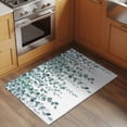thumbnail image 2 of Rectangle Area Rugs 2 x 3 Ft, Teal Green Eucalyptus Leaves Non-Slip Residential Carpet, Spring Plants Leaves Country Indoor Crawling Mats Runner Rugs for Living Room/Dining Room/Bedroom, 2 of 8
