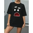 thumbnail image 2 of Cartoon Surprised Face Graphic Tee, 2 of 3