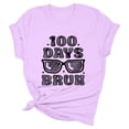 thumbnail image 3 of Chemise Femme Manches Longues Tee-Shirt de Course Femmes Chemises Décontractées Imprimées Col Rond Tee-Shirt Manches Courtes Tunique Blouse Vêtements Adultes Femme Rose Taille TTG, 3 of 5