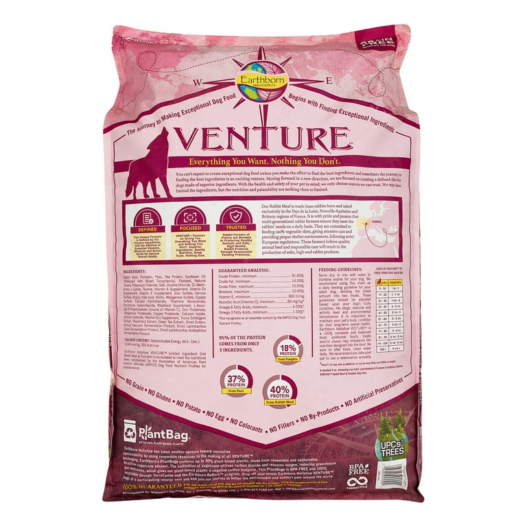 Venture rabbit dog deals food