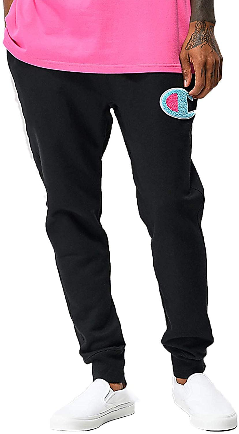 Blue and pink champion sweatpants hotsell