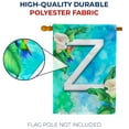 thumbnail image 4 of America Forever Summer Flowers Birds Monogram House Flag Letter Z 28 x 40 inches Hummingbird Calla Lily Spring Floral Double Sided Vertical Outdoor Yard Lawn Decorative White Floral House Flag, 4 of 5