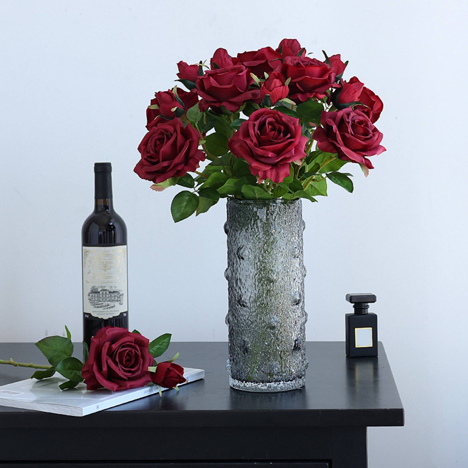 CherryHome Artificial Rose Flower Realistic Artificial Flower